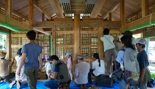 糸島の石場建て11　構想見学会＋土壁WS＋大工の存在意義