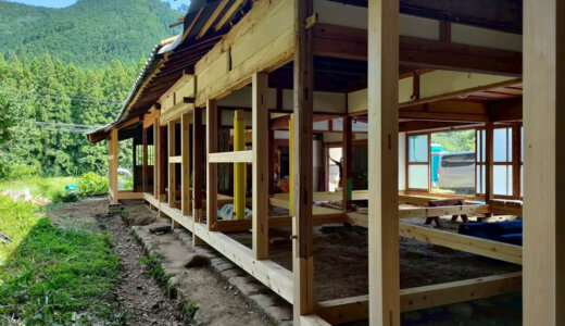 【WSのご案内】裏山と民家の再生２　土木WS･竹小舞土塗WS