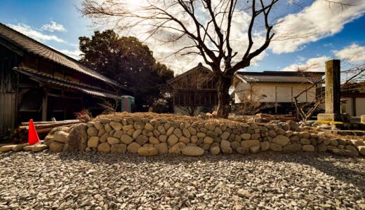 瑞浪の屋敷復元４　コンクリートを使わない駐車場