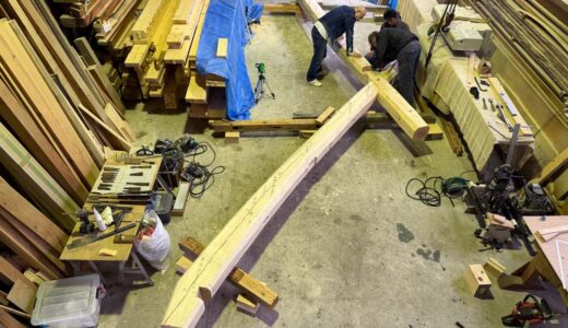 関ケ原の石場建て６　刻み